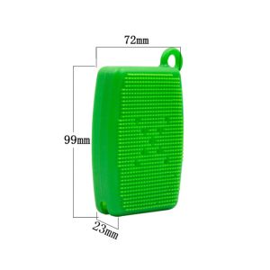 Customized Soft Silicone Shower Brush Exfoliating Body Scrubber With Soap