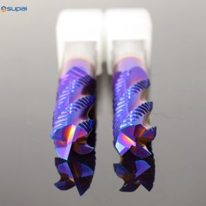 45° Carbide Roughing End Mill with Ra3.2 Surface Finish