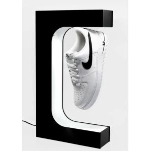 new led light customize magnetic levitation sneaker shoes advertising display
