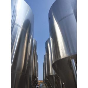 3mm Conical Fermentation Vessel 8000L Conical Jacketed Tank