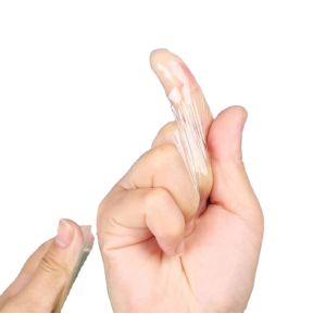 China Clear Transparent Plastic Wrap / Stretch Packing Roll OD 65mm 50mm Width 0.03mm Thickness on sale