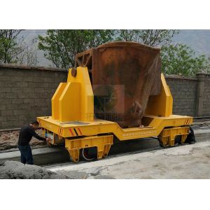 Steel Plant Dual Drive System Heat Resist Slag Pot Transfer Cars Powered By Low