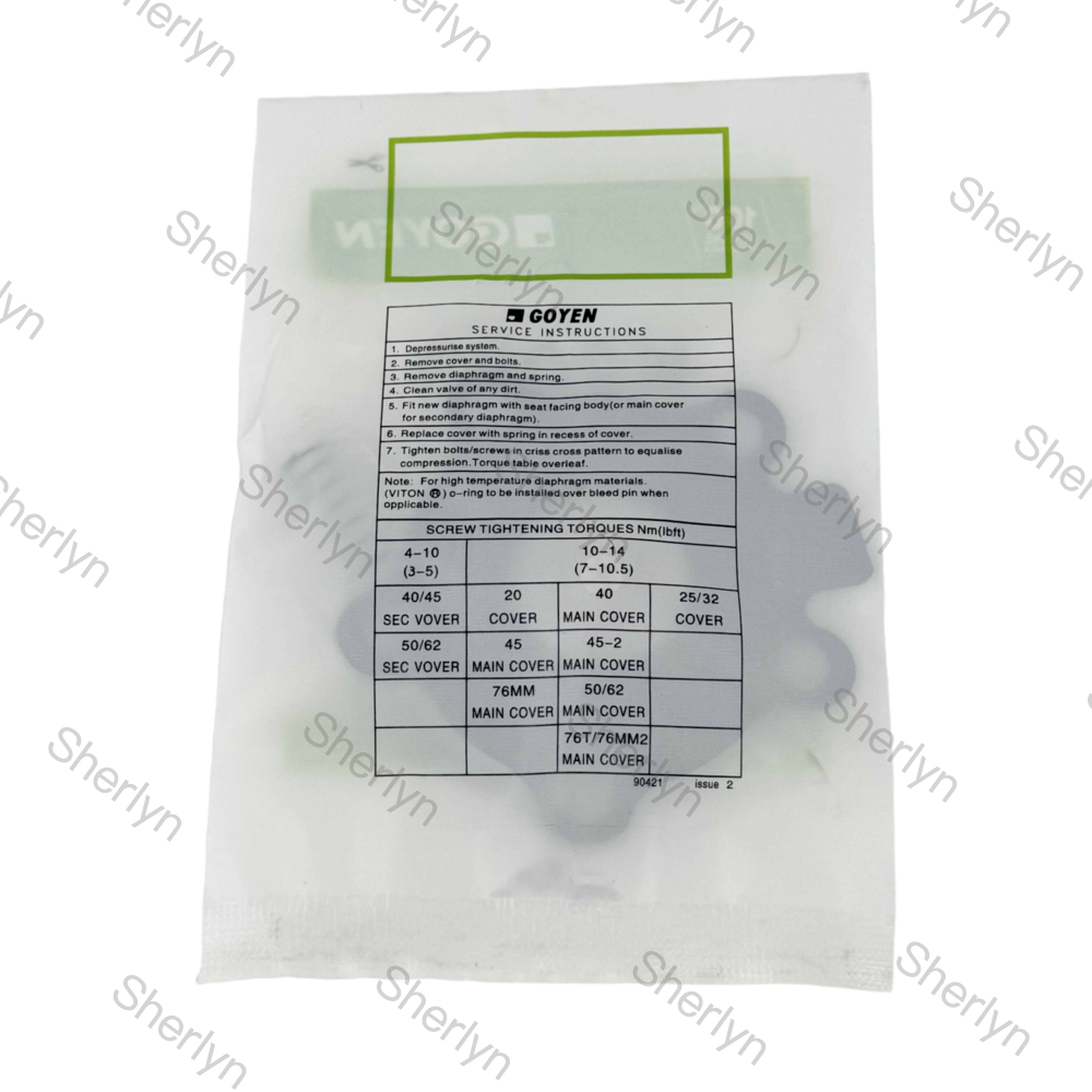 K2000/K2002/K2007 GOYEN CA20T Rubber Diaphragm 3/4 inch Pulse Valve Diaphragm Repair