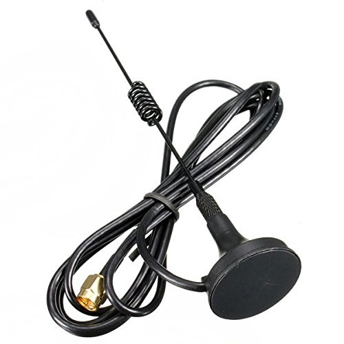 433 MHz Unity Gain Omni Antenna Magnetic Base and Male TS9 Connector 50 ohms