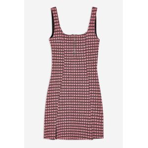 Gingham Women Dress Mini Summer Tank Dresses Ladies