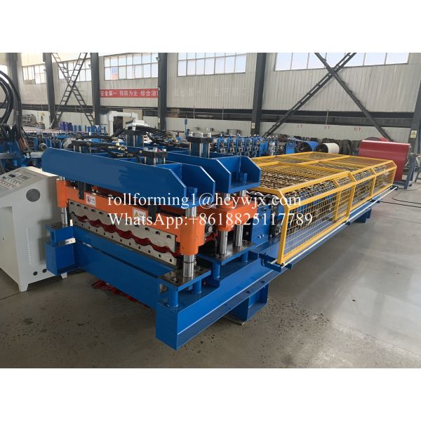 Buy 12 Rows Partial Arc Glazed Tile Roll Forming Machine at wholesale prices