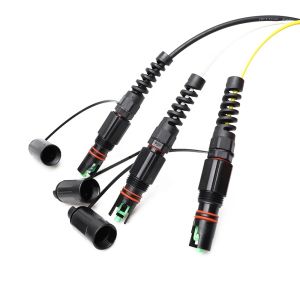 SC APC Waterproof FTTH Solution Reinforced With Optitap H Connector