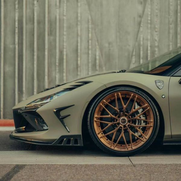 240 X 80 X 50mm Ferrari Body Kit KEYV Style Front Splitter Diffuser Carbon Fiber