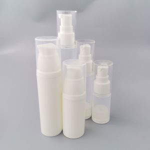 Lotion Pump Pressure 15ml Airless Dispenser Bottles Empty Screen Printing