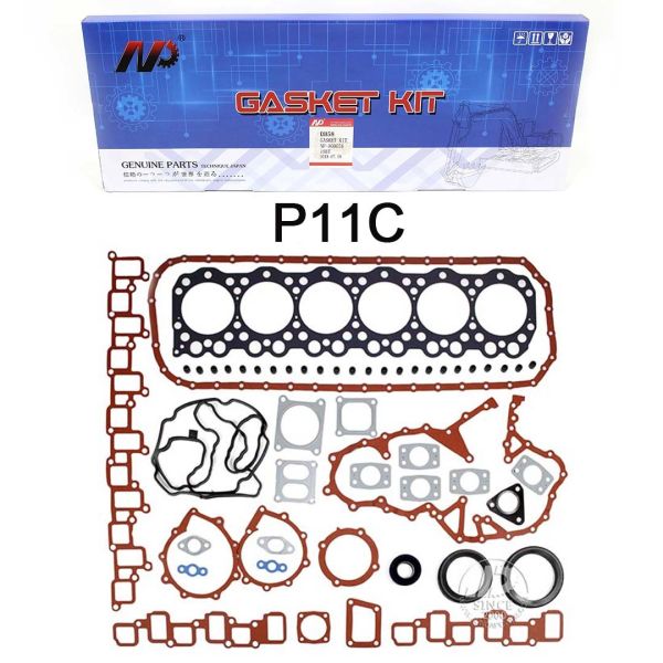 Buy Hino Excavator Engine Parts P11C H06CT JO5E JO8 Overhaul Gasket Kit at wholesale prices