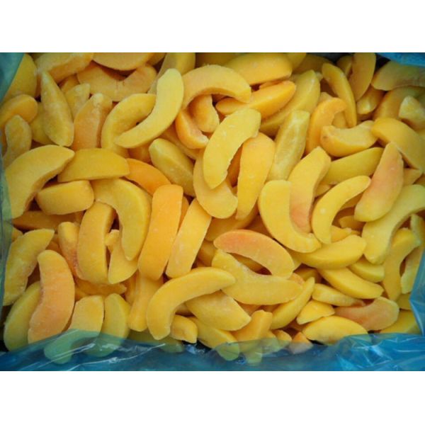 Buy BRC New Crop 1/8 Cut IQF Frozen Peach Slices at wholesale prices
