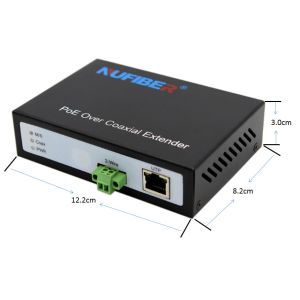 POE Function Ethernet Over Coaxial Extender , 2 Wire Lan Extender