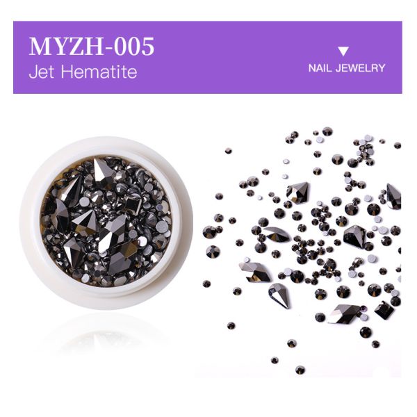 See Details Flat Bottom Mix Shape Glass Nail Diamond Rhinestones for Nail Art from Yiwu