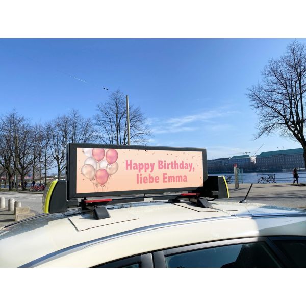 Drive Mode Asynchronous Control Car LED Sign Display with 5mm Pitch Size and 1R1G1B Configurations