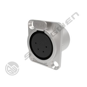 New IP40 Indoor Audio Video Cable Connector XLR 4 Pin Female Socket with Solder