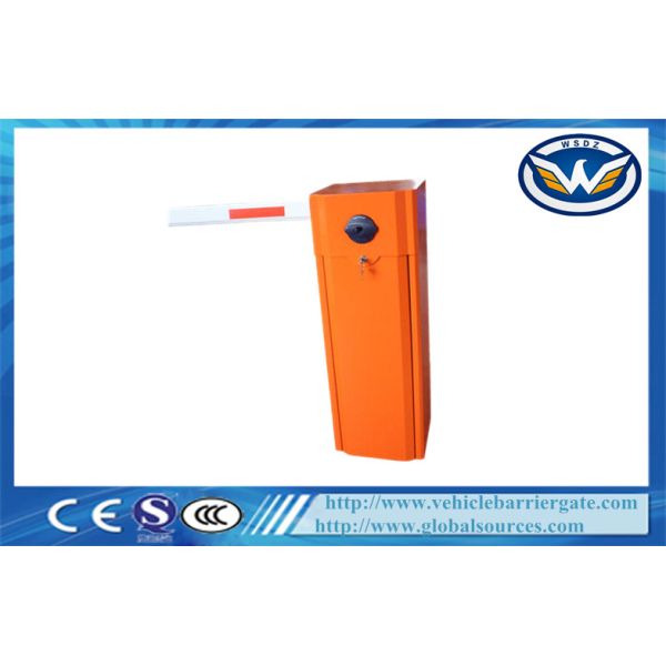 Red Automatic Boom Barrier Boom Gate with Max 6m Straight Arm For Vehicle