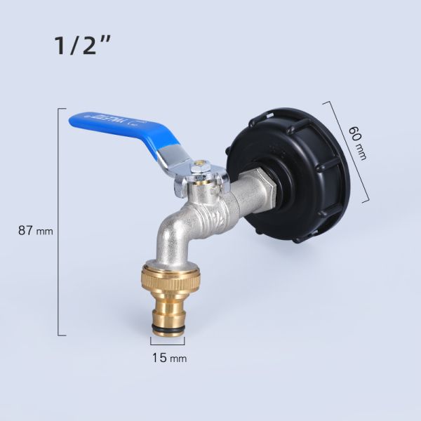 Customized Support Adapter Faucet Wire IBC Tank Tap Replacement Connector Valve For Water Tank Hose Tap