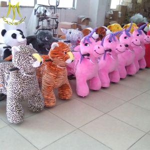 Quality Hansel battery operated plush animal rides electric car baby amusementparkproducts for sale
