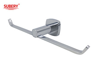 Brass double toilet roll paper holder bathroom high quality chrome color OEM