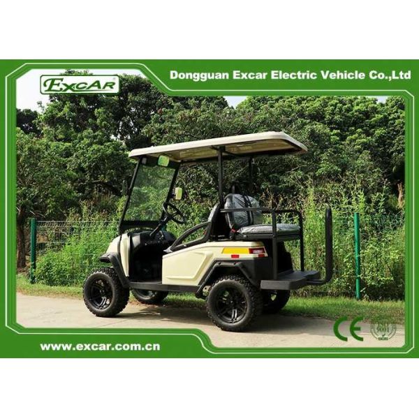 Electric 2 Seats Golf Cart Hunting Buggies With Flip Seats
