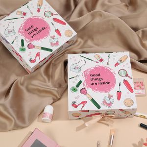 Customized Foldable Book Style Cosmetic Cardboard Packaging Box with Magnetic