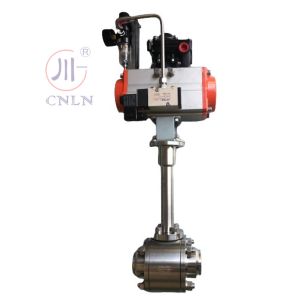 China DN50 Stainless Steel Cryogenic Pneumatic Ball Valve For Cryogenic Pumps   for LNG/LOX/LN2/LAR/LCO2 on sale