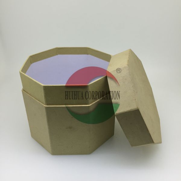 Customized Cardboard Hexagonal Paper Cans Packaging , Gift Kraft Paper Tube