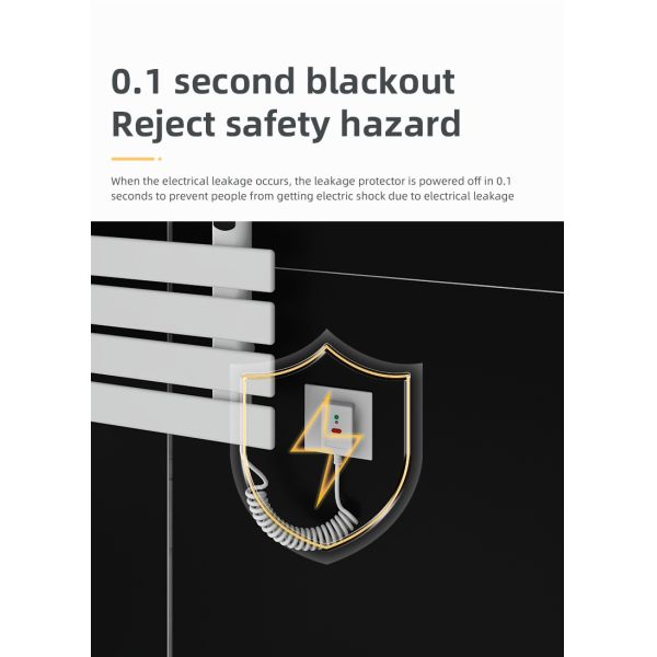 Carbon Steel Bathroom Electric Heated Towel Rail with Towel Heaters and Heating Element