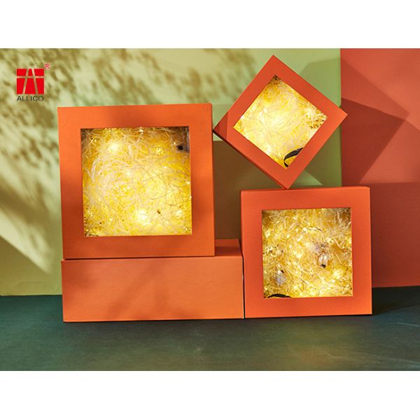 CMYK 4.3x3.1x1inch Jewelry Cardboard Gift Boxes With Clear Window