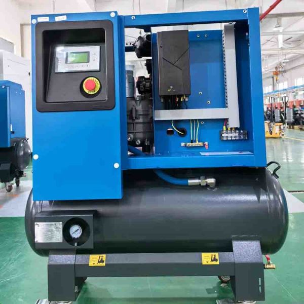 Buy Jufeng Single-Phase 220V Permanent Magnet Variable Frequency Screw Air Compressor with Air-Cooled Cooling Method at wholesale prices