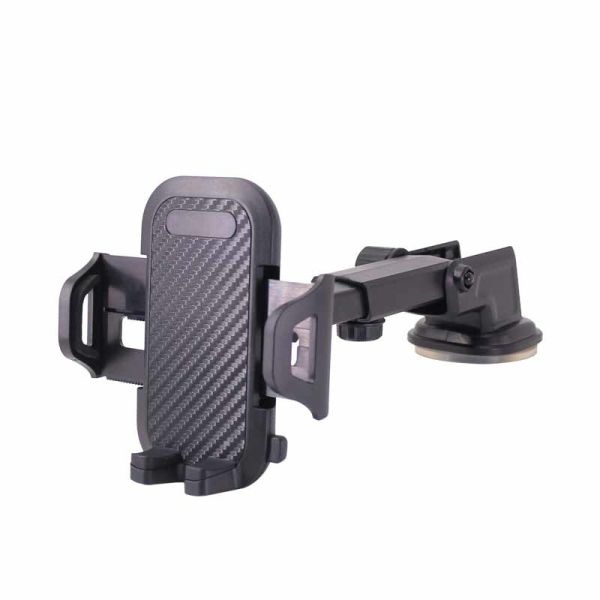 PU Gel Universal Retractable Dash Mount Cell Phone Holder 63mm Width