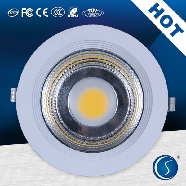 Recessed LED down light prices - cob 30w led down light supply
