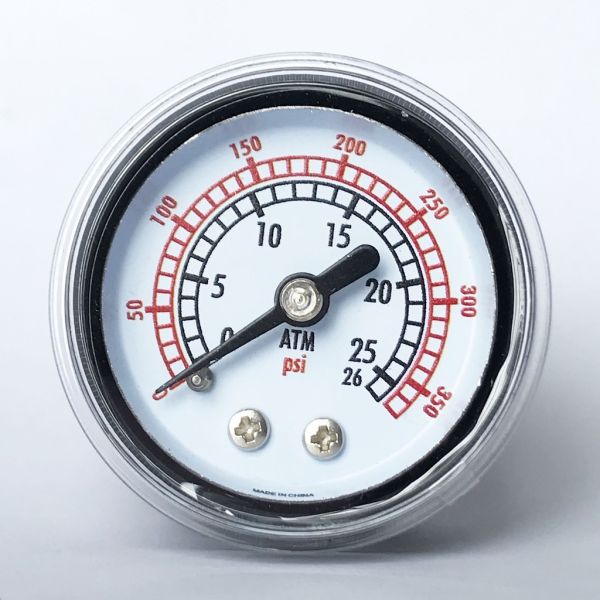 EN837-1 Medical Pressure Gauge 26 ATM Anesthesia Machine Angioplasty Inflation