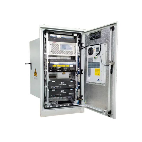 28U Intergrated Outdoor Power Cabinet With Rectifier System UPS Battery Energy Storage Enclosure