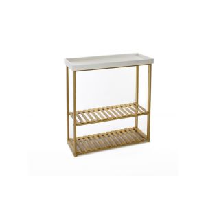 China 3 Tier 5KG 75cm Height Bamboo Kitchen Trolley on sale