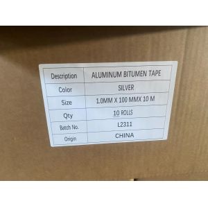 HVAC Rubber Aluminium Waterproof Tape Heat Proof 75mm