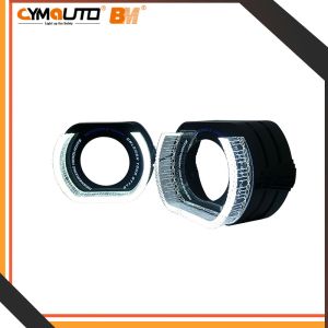 Quality High Level Crystal Angel Eyes 7D Crystal Shroud 2.5 Inch White Color Black Shroud for sale