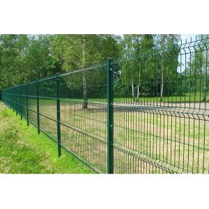 4mm PVC Coated Welded Wire Mesh Panel Green 6ft Galvanized
