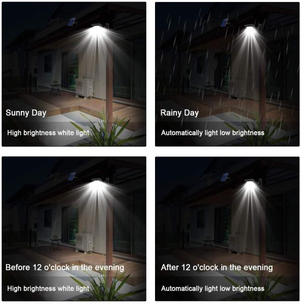 30 Solar Security Flood Light Outdoor Powered Security Wireless Waterproof Motion Sensor