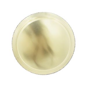 Bone Plate LFGB Stainless Steel Round Tray With Flower Background