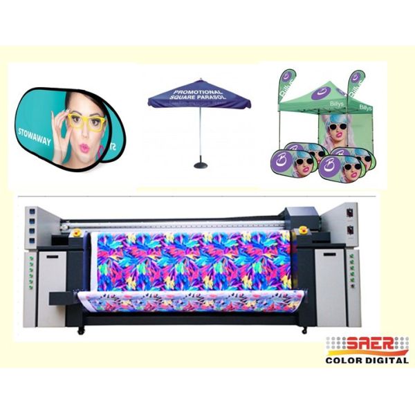 Buy 2.0m Polyester Fabric Plotter T Shirt Printing Equipment 23 SQM/H Print Speed at wholesale prices