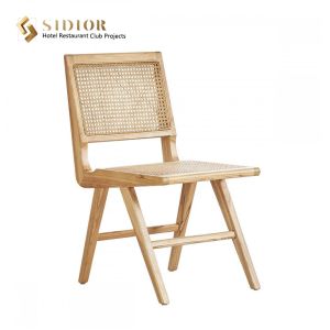 Quality Solid Wood Dining Chair, High Quality Restaurant Chair, Solid Wood Frame, Natural Ratton Finished for sale