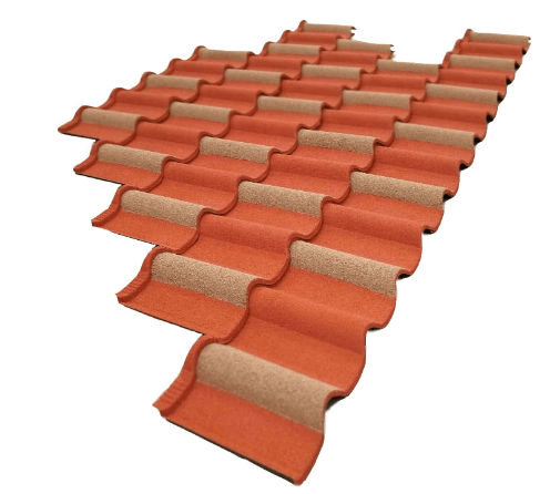 1340x420mm Stone Coated Roofing Shingle Tiles 2.35-3.50kgs/pc Customized Color