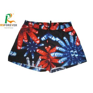 Quick Dry Short Men Board Shorts Waterproof With Mesh Pocket CMYK Color