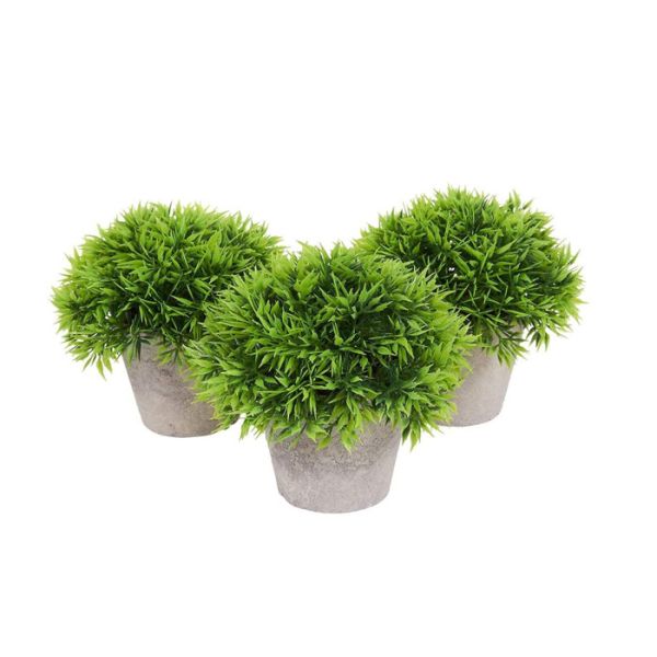Buy Plastic PE Small Artificial Potted Greenery Support OEM ODM at wholesale prices