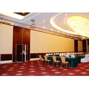 Movable Room Divider Operable Walls With Fabric MDF Hard Cover For Convention