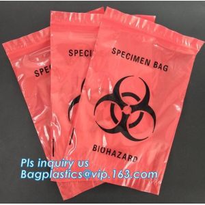 Biodegradable Biohazard Specimen Bag, Biohazard Specimen Transport Bag, Medical