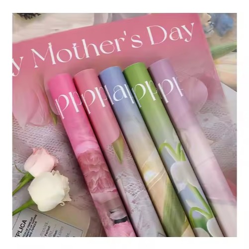 Waterproof Unique Gift Bouquet Floral Wrap Many Colors 58*58cm Happy Mother's