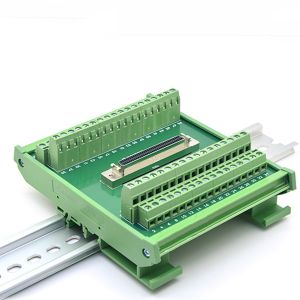 SCSI 68 Pin Connector DIN Rail Mounting Terminal Blocks Adapter with 1 meter