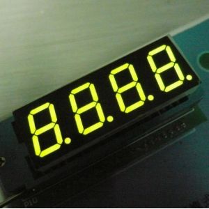 350mm Continuous Green Four Digit 7 Segment LED / Electronic Display Board
